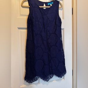 Laced lined tank top dress.